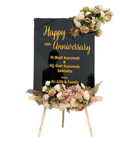 Papan Bunga Akrilik Gunting